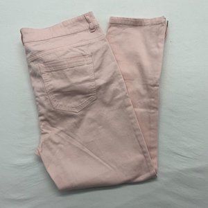 Urban Life Pink Jeans Women's Size 13/14 Stretch High Rise Skinny Leg Ankle Pant
